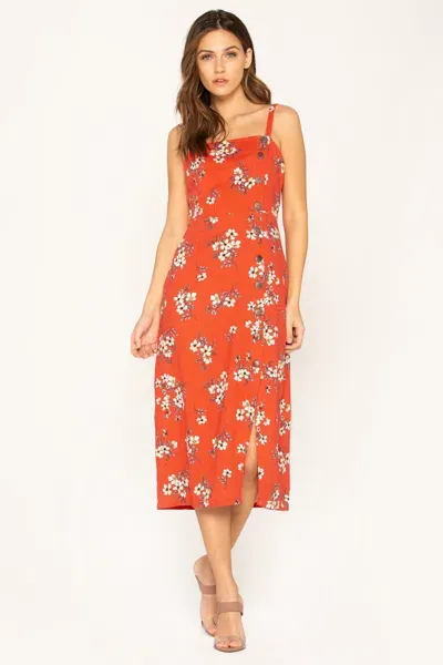 Miss Me Resort Couture Midi Dress In Orange