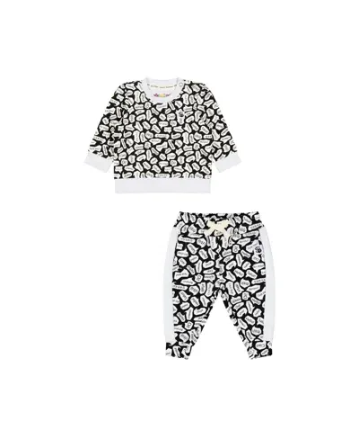 Mixed Up Clothing Babies' Infant Crewneck Sweatshirt And Jogger Pant Set In Black