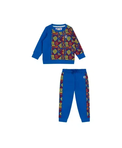 Mixed Up Clothing Babies' Infant Crewneck Sweatshirt And Jogger Pant Set In Blue