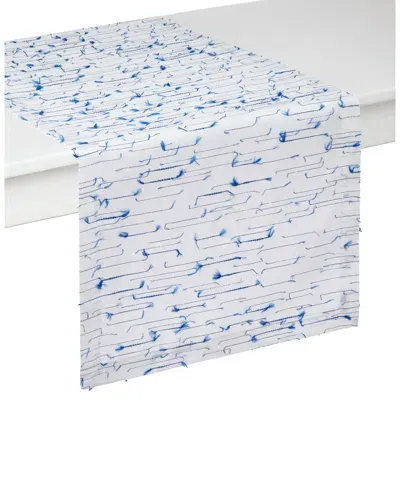 Mode Living Amalfi Runner, 16 X 108 In Blue And White