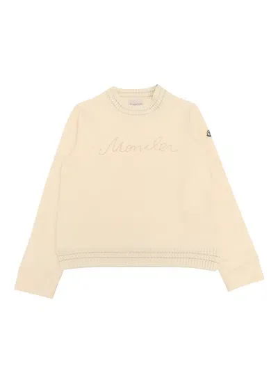 Moncler Kids' Sweatshirt In White