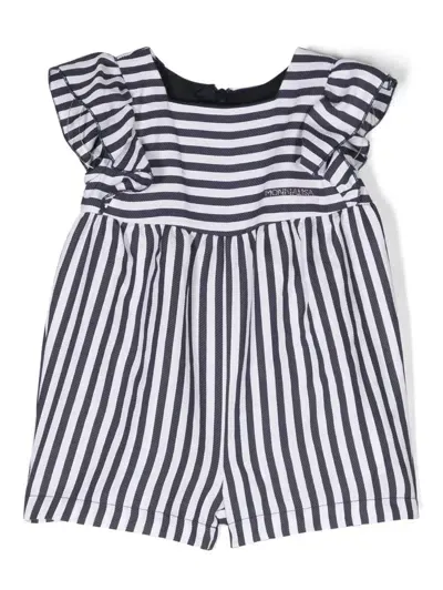 Monnalisa Babies'   Marine Jumpsuit In Blue + White