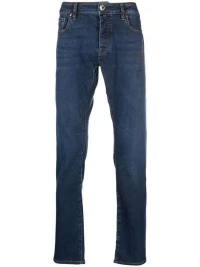 Moorer Mid-rise Straight-leg Jeans In Blue