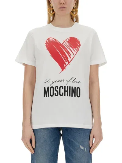 Moschino Teddy Bear T-shirt In White