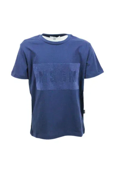 Msgm Kids' T-shirt In Blue