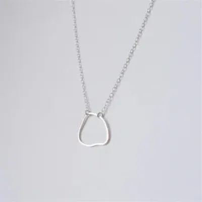 Muka Organic Shape Necklace In Metallic