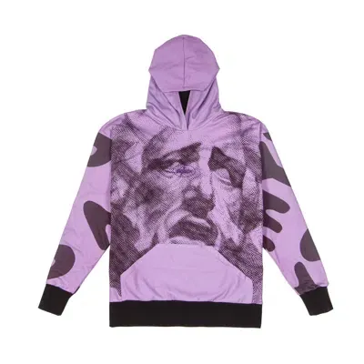 Mysimplicated Black / Pink / Purple Full Print Hoodie In Purple In Black/pink/purple