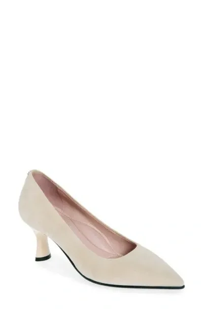 Naot Margot Pointed Toe Pump In Taupe Classic Suede