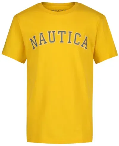 Nautica Kids' Toddler Boys Varsity Arch Short Sleeve Tee In Empire Gold