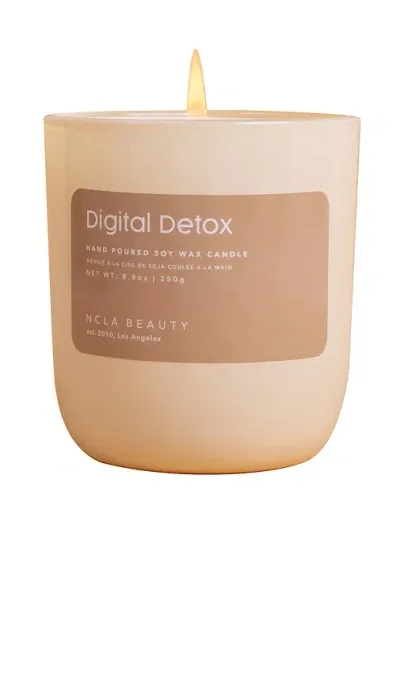 Ncla Digital Detox Soy Waxed Candle In White