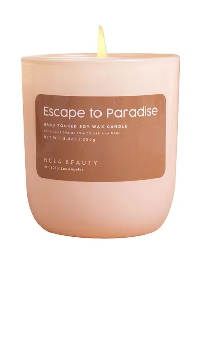 Ncla Escape To Paradise Soy Waxed Candle In White