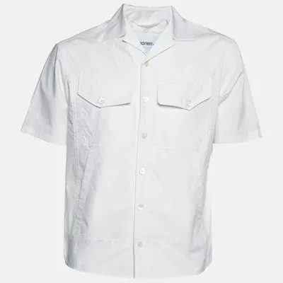 Pre-owned Neil Barrett White Cotton Boxy Fit Short Sleeve Shirt S