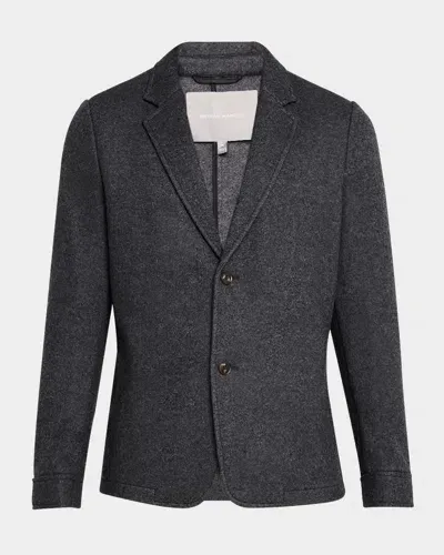 Neiman Marcus Men's Double-faced Wool And Cashmere Blazer In Charcoal