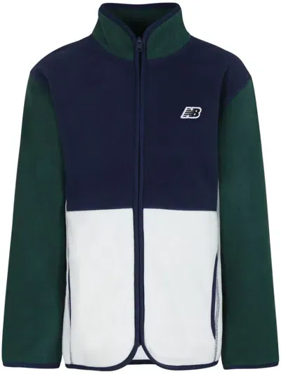 New Balance Kids' Polar-fleece Zip-up Jacket In Blue