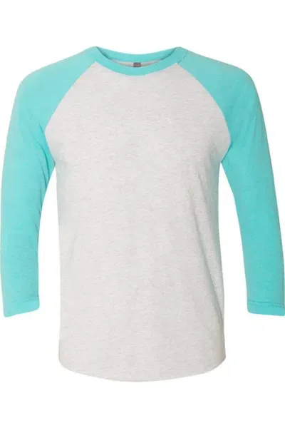 Next Level Unisex Triblend Three-quarter Raglan T-shirt In White