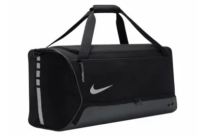 Pre-owned Nike Hoops Elite 57l Duffel Bag Black/iron Grey/metallic Silver