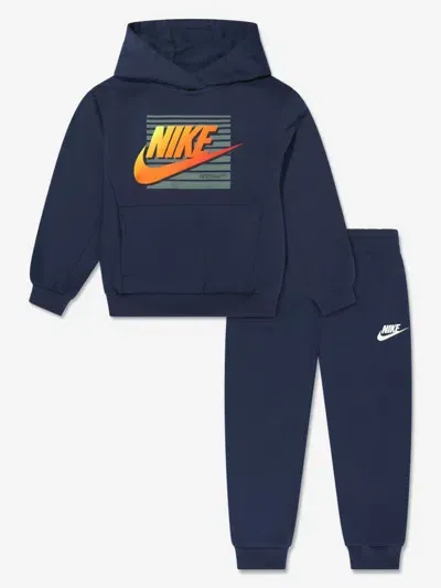 Nike Babies' Logo-print Tracksuit In Blue