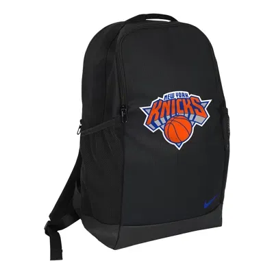 Nike New York Knicks Brasilia  Unisex Nba Backpack (24l) In Black