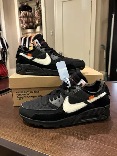 Pre-owned Nike X Off White Nike Air Max 90 ‘off-white Black' Shoes