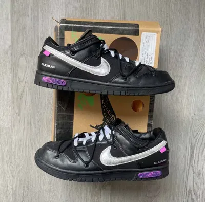 Pre-owned Nike X Off White Size 9.5 - Nike Off-white Dunk Low ‘lot 50 Of 50' Black Shoes