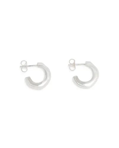 Nina Gordon Sense Hoop Earrings In Silver