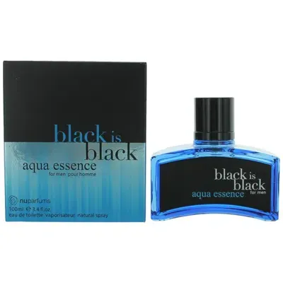 Nuparfums Black Is Black Aqua Essence By , 3.4 oz Eau De Toilette Spray For Men In Multi