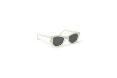 Pre-owned Off-white Boulder Sunglasses White/dark Grey (oeri112s24pla0010107-fr)