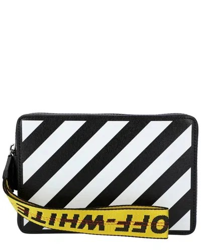 Off-white ™ Leather Crossbody In Black