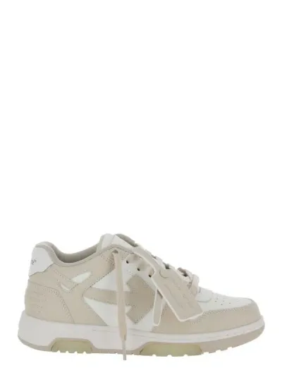 Off-white Out Of Office Calf Leather Sneakers In Neutrals