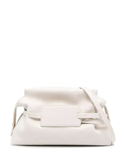 Off-white Zip Tie Clutch Bag In Neutrals