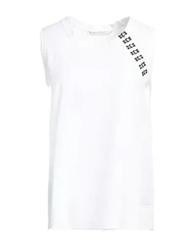 Olivier Theyskens Woman T-shirt White Size M Cotton, Elastane