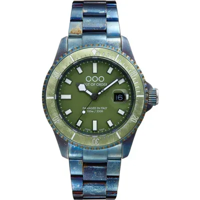 Out Of Order Casanova Bracelet Watch, 44mm In Olive Green