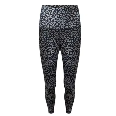 Pada Women's Sienna Multicoloured Animal Print Knee-padded Yoga Leggings In Black