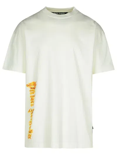 Palm Angels Graphic-print Cotton T-shirt In White