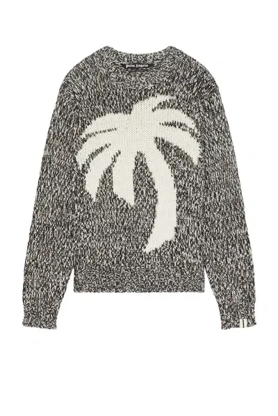 Palm Angels Jersey Palm Con Efecto De Mezcla In Grey