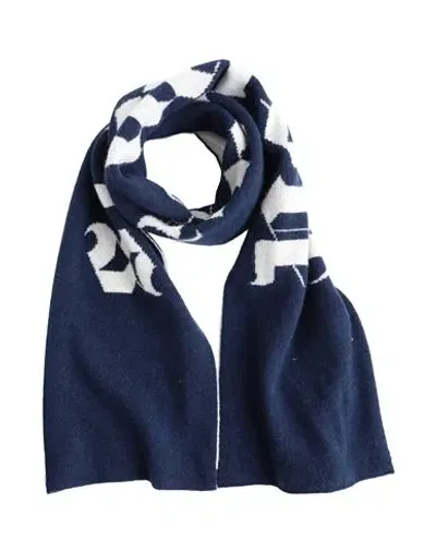 Palm Angels Babies'  Toddler Boy Scarf Navy Blue Size - Polyamide, Wool, Viscose, Cashmere