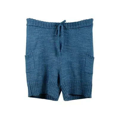 Pas Une Marque Men's Knitted Short Lazuli Blue