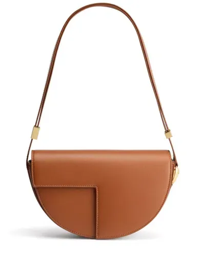 Patou Le  Leather Bag In Brown