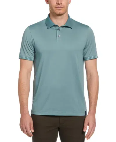 Perry Ellis Men's Icon Polo In North Atlantic,green