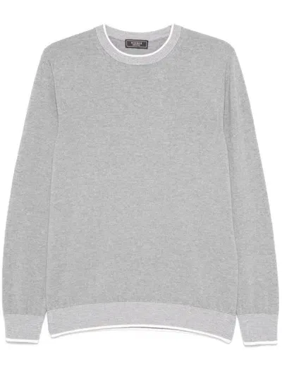 Peserico Crew-neck Sweater In Grey