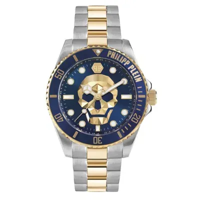 Pre-owned Philipp Plein Men's Watch Analog Quartz The $ Kull Diver Pwoaa0722 Stainless