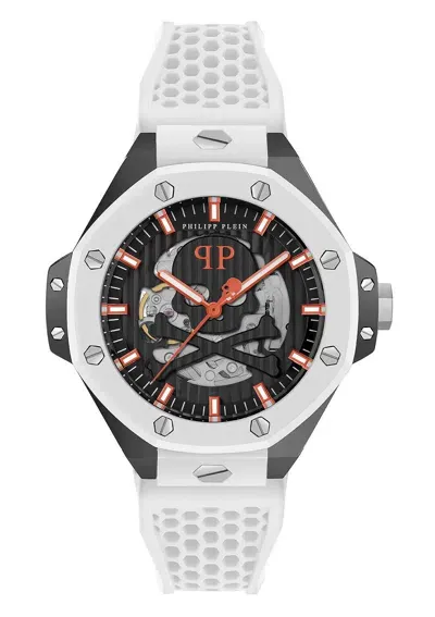 Pre-owned Philipp Plein Men Watch Automatic Plein $keleton Royal Pwpfa0724 Silicone