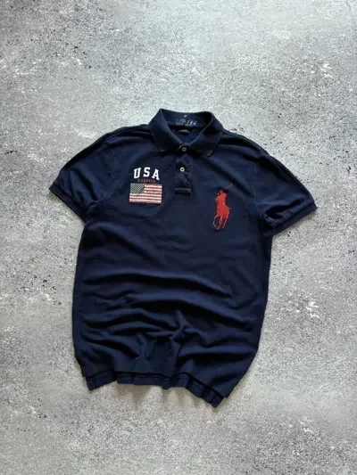 Pre-owned Polo Ralph Lauren X Ralph Lauren Rugby Vtg Polo Ralph Laurent Rugby Usa Chief Keef Style Prlc Y2k In Navy