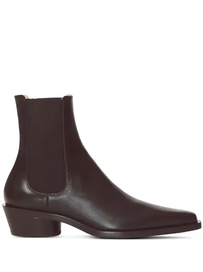 Proenza Schouler Bronco 45mm Leather Ankle Boots In Black