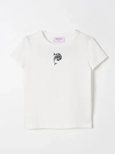 Pucci T-shirt  Kids Color White In Weiss