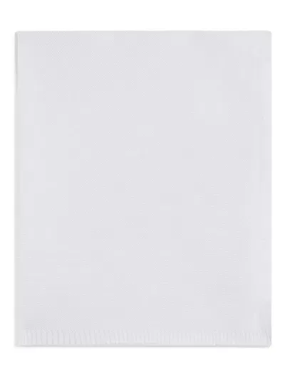 Purebaby Babies' Textured Blanket In White