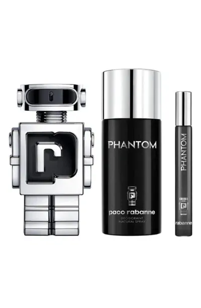 Rabanne Phantom Eau De Toilette 3-piece Gift Set $187 Value In No Color