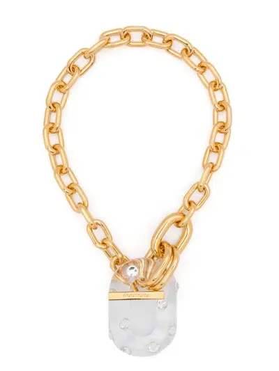 Rabanne Xl Link Necklace In Gold