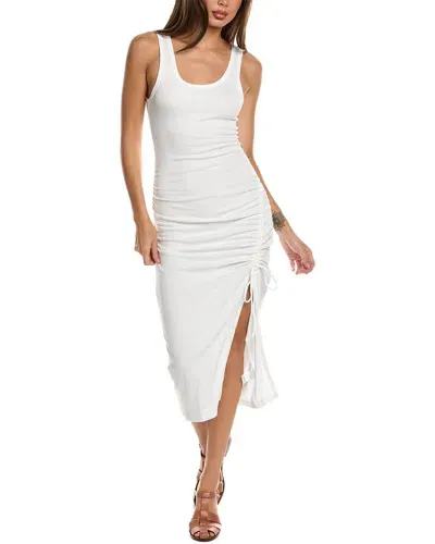 Rachel Parcell Ruched Midi Dress In White