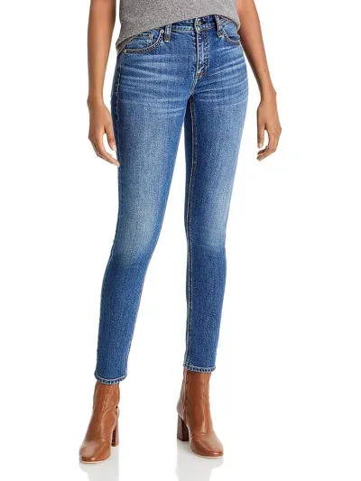 Rag & Bone Cate Womens Stretch Denim Skinny Jeans In Blue